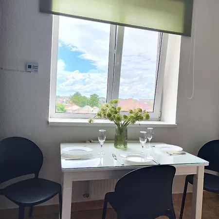 з прекрасним панорамним видом на замок та гори Appartement